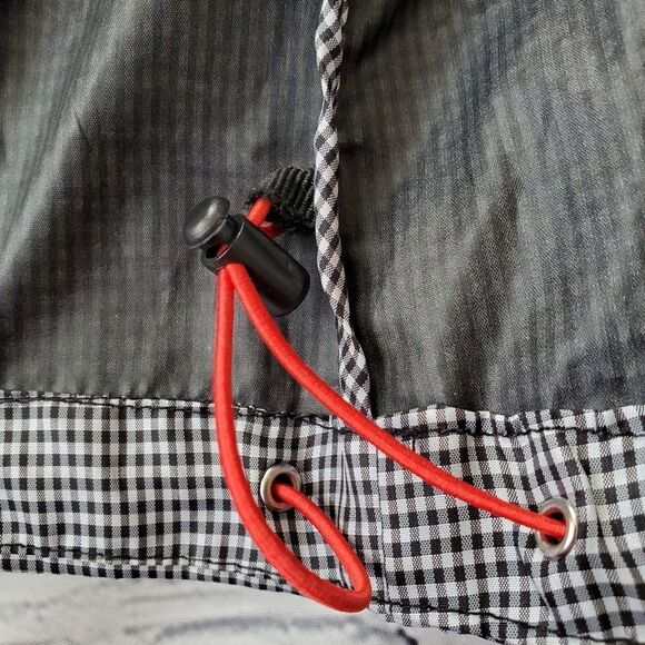 🔺️Izod PerformX Black & White Checkered Windbreaker Jacket Small - Picture 9 of 15